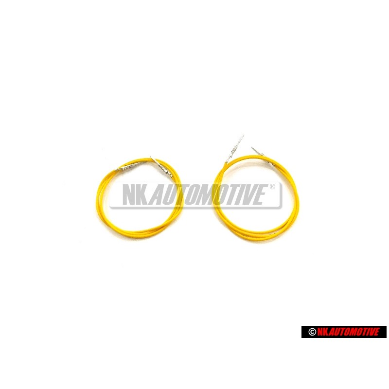 2x VW Original 1 Juego Cables Individuales C/U Con 2 Contactos - 000979109