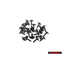 25x VW Original Tornillo P.Chapa Hexag.Int.Red - N 90974701