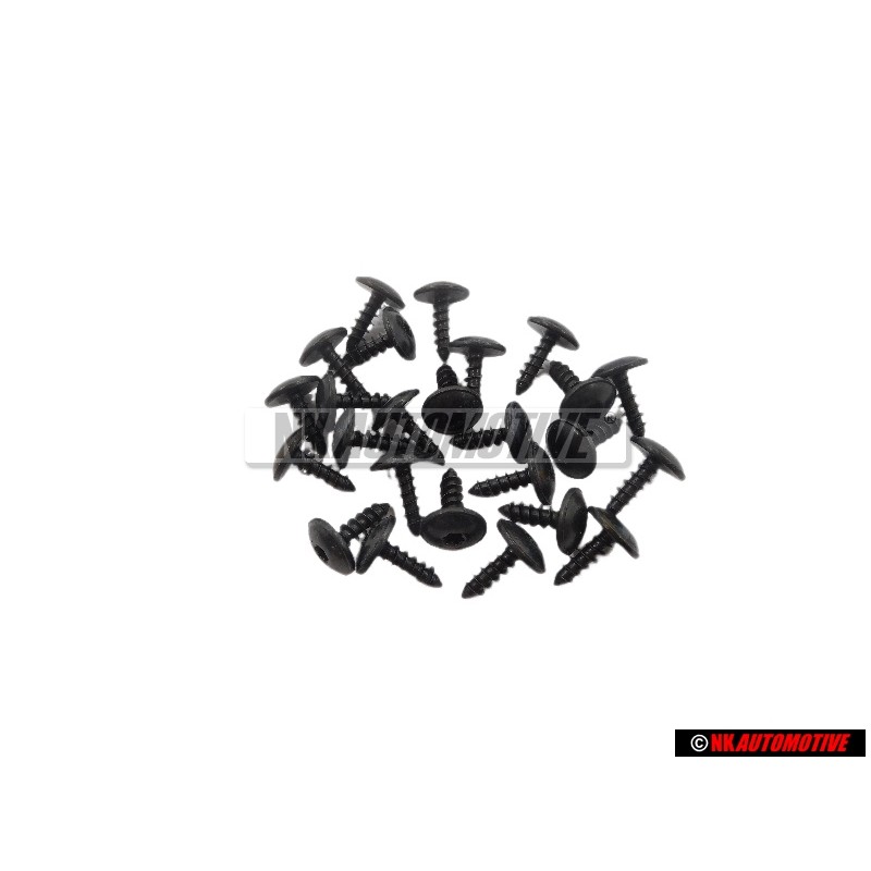 25x VW Original Tornillo P.Chapa Hexag.Int.Red - N 90974701