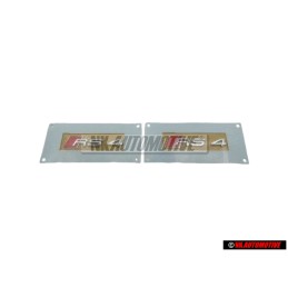 2x Audi Original RS4 Lado Rotulo Insignia Emblema Cromo Rojo - 8E0853601