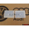 2x VW Original Placa 'Radiocodificacion' - 893010020L