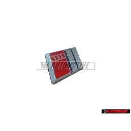 Audi Original S-LINE Volante Rotulo Insignia Emblema Cromo Rojo - 4A0419685B
