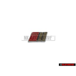 Audi Original S-LINE Volante Rotulo Insignia Emblema Cromo Rojo - 4A0419685B