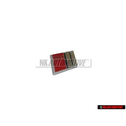 Audi Original S-LINE Volante Rotulo Insignia Emblema Cromo Rojo - 4A0419685B