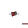 Audi Original S-LINE Volante Rotulo Insignia Emblema Cromo Rojo - 4A0419685B