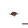 Audi Original S-LINE Volante Rotulo Insignia Emblema Cromo Rojo - 4A0419685B