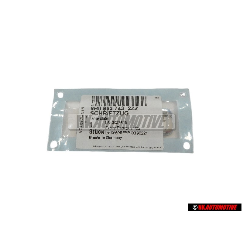 Audi Original 2.0 Trasero Rotulo Insignia Emblema Cromo - 8H0853743 2ZZ