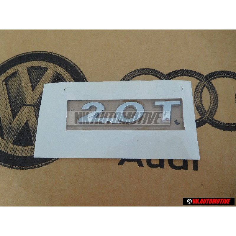VW Original 2.0 T Trasero Rotulo Insignia Emblema Cromo - 3C8853675A 739