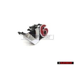 VW Original V6 Frente Rotulo Insignia Emblema Cromo Rojo - 1J6853679E GQF