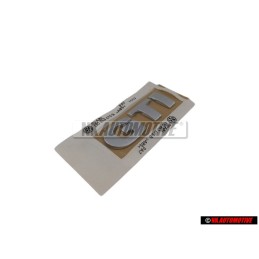 VW Original GTI Trasero Rotulo Insignia Emblema Cromo - 1J0853675B 739