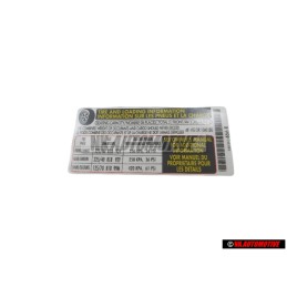 VW Original Adhesivo P. Presion Neumaticos - 1K0010466R