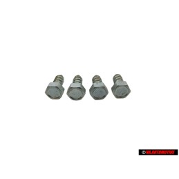 4x VW Original Tornillo Hexagonal P. 