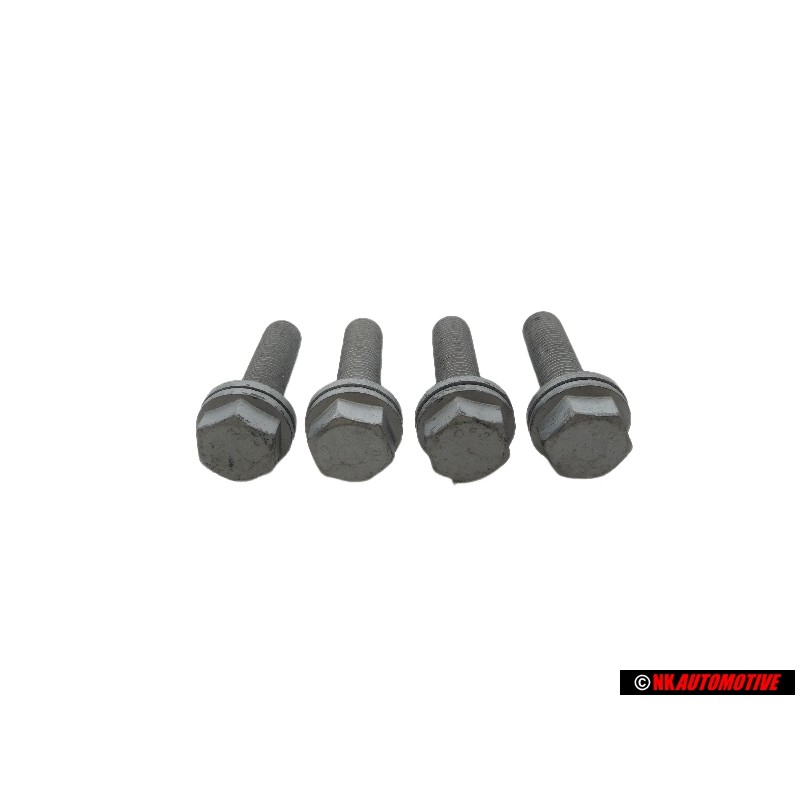 4x VW Original Tornillo Nervado - N 91084901