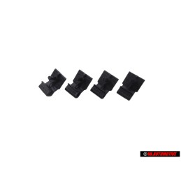4x VW Original Soporte Negro Satinado - 3A0867301 01C