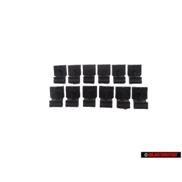 12x VW Original Soporte Negro Satinado - 3A0867301 01C