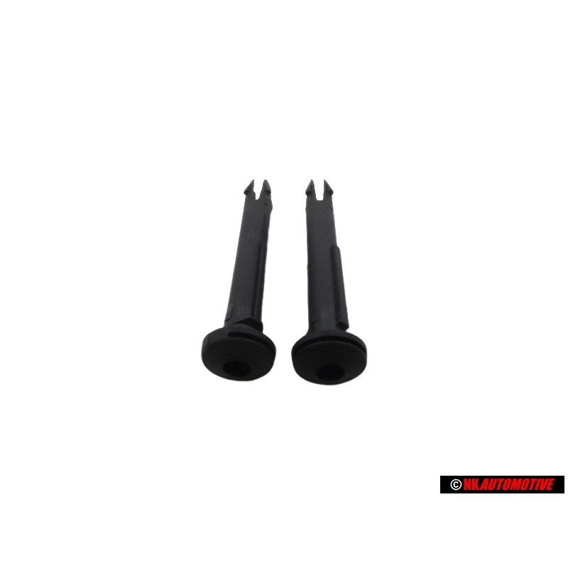 2x VW Original Guia P. Apoyacabezas, Regulable Negro Satinado - 811881939 01C