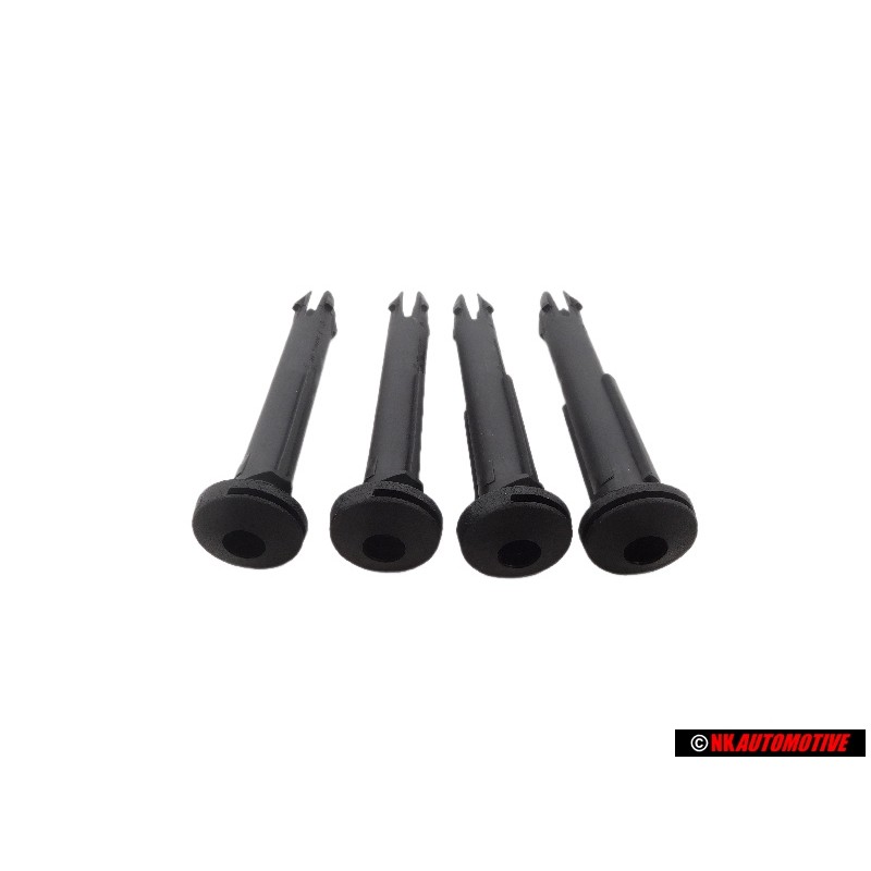 4x VW Original Guia P. Apoyacabezas, Regulable Negro Satinado - 811881939 01C