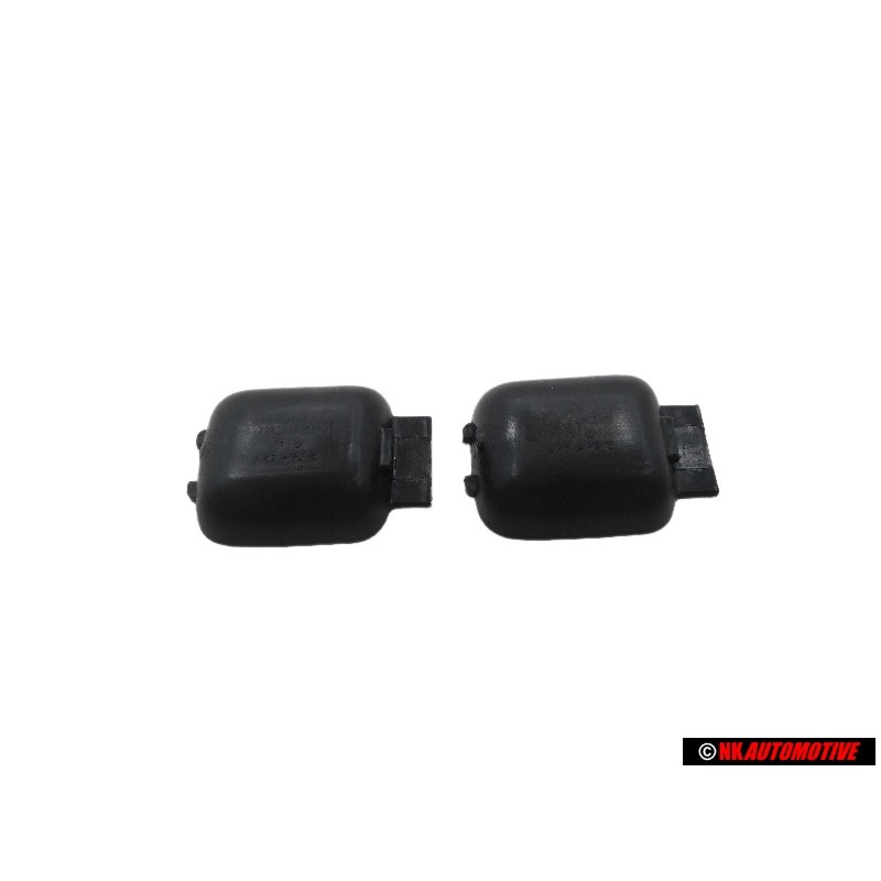 2x VW Original Recubrimiento Asidero Negro Satinado - 311837247 01C
