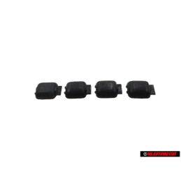 4x VW Original Recubrimiento Asidero Negro Satinado - 311837247 01C