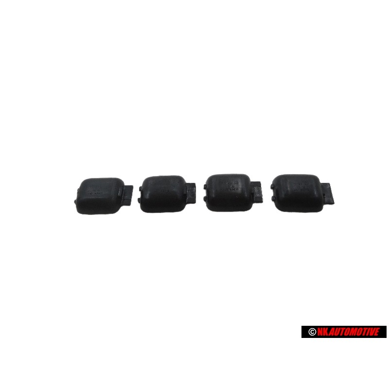 4x VW Original Recubrimiento Asidero Negro Satinado - 311837247 01C