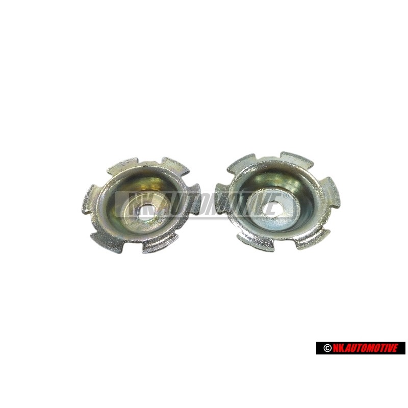 2x VW Original Chapa Soporte P.Boton Regulac. 