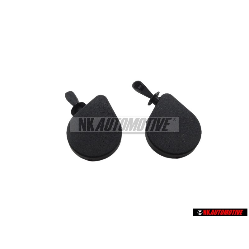 2x VW Original Banda Retent. Con Enrollador Negro - 1J6867791A 5YV