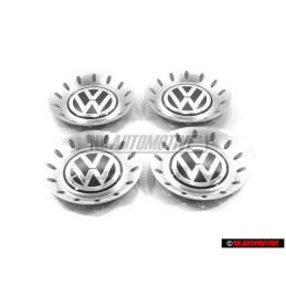 4x VW Original Tapacubo Cromo Brillante/Gris Dolomita - 1C0601149B GRB