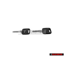 2x Audi Original Llave Principal Negro Satinado - 443837220C 01C