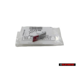 Audi Original S-LINE Volante Rotulo Insignia Emblema Cromo Rojo - 4F0419685