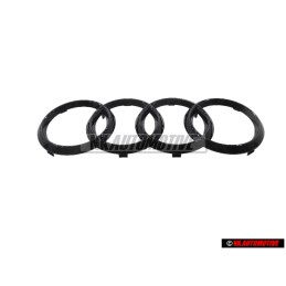 Audi Original Anillos Frente Simbolo Insignia Emblema Negro - 4H0853605B T94