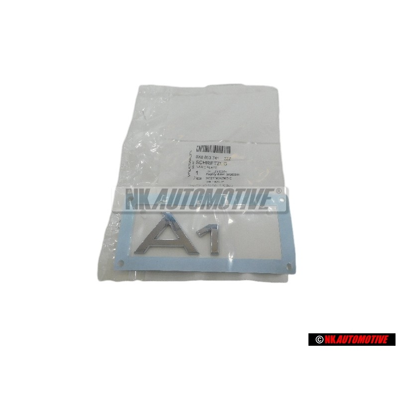 Audi Original A1 Trasero Rotulo Insignia Emblema Cromo - 8X0853741 2ZZ
