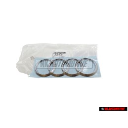 Audi Original Anillos Trasero Simbolo Insignia Emblema Cromo - 4KE853742 3Q7