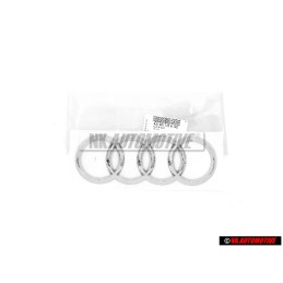 Audi Original Anillos Trasero Simbolo Insignia Emblema Cromo - 8J0853742B 2ZZ