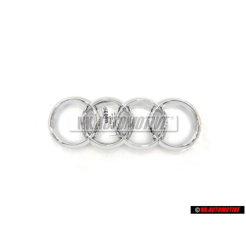 Audi Original Anillos Frente Simbolo Insignia Emblema Cromo - 8X0853605