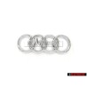 Audi Original Anillos Frente Simbolo Insignia Emblema Cromo - 8X0853605