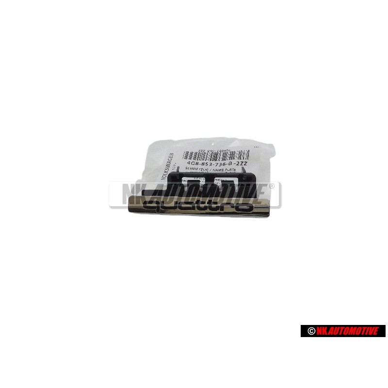 Audi Original QUATTRO Frente Rotulo Insignia Emblema - 4G8853736B 2ZZ