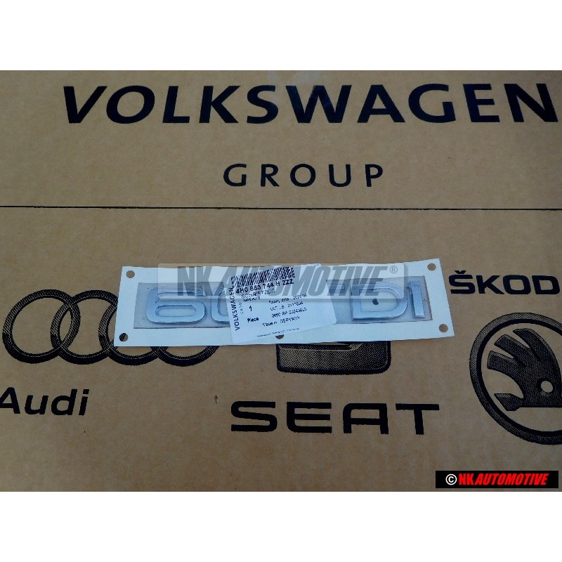 Audi Original 60 TDI Trasero Rotulo Insignia Emblema Cromo - 4H0853744H 2ZZ