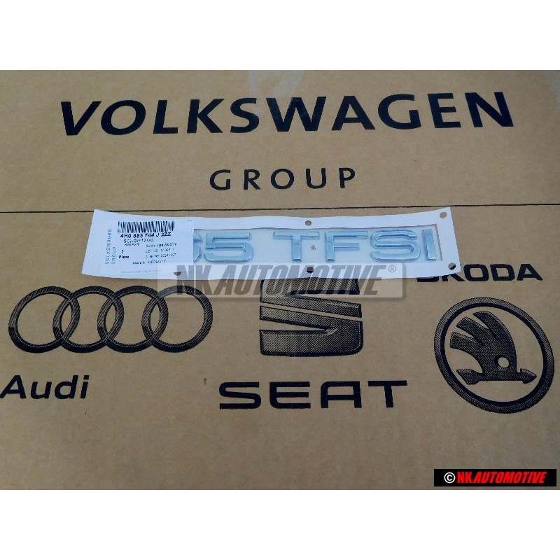 Audi Original 65 TFSI Trasero Rotulo Insignia Emblema Cromo - 4H0853744J 2ZZ