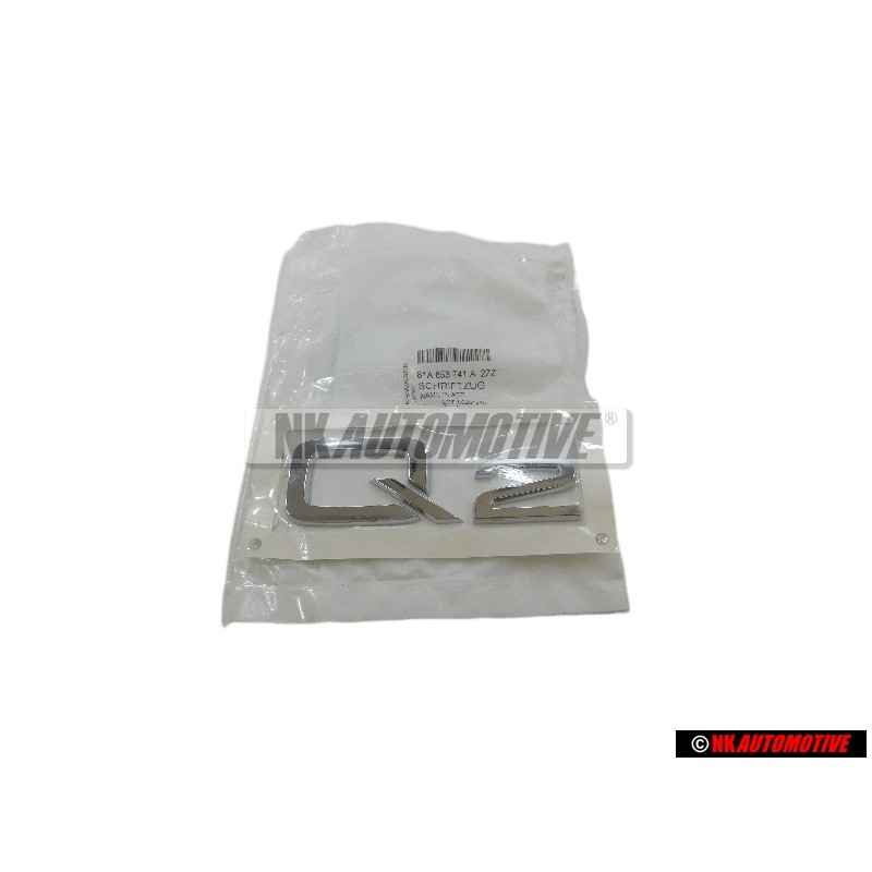 Audi Original Q2 Trasero Rotulo Insignia Emblema Cromo - 81A853741A 2ZZ