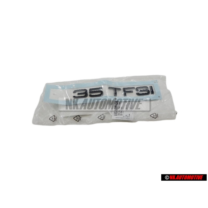 Audi Original 35 TFSI Trasero Rotulo Insignia Emblema Negro - 83A853744 T94