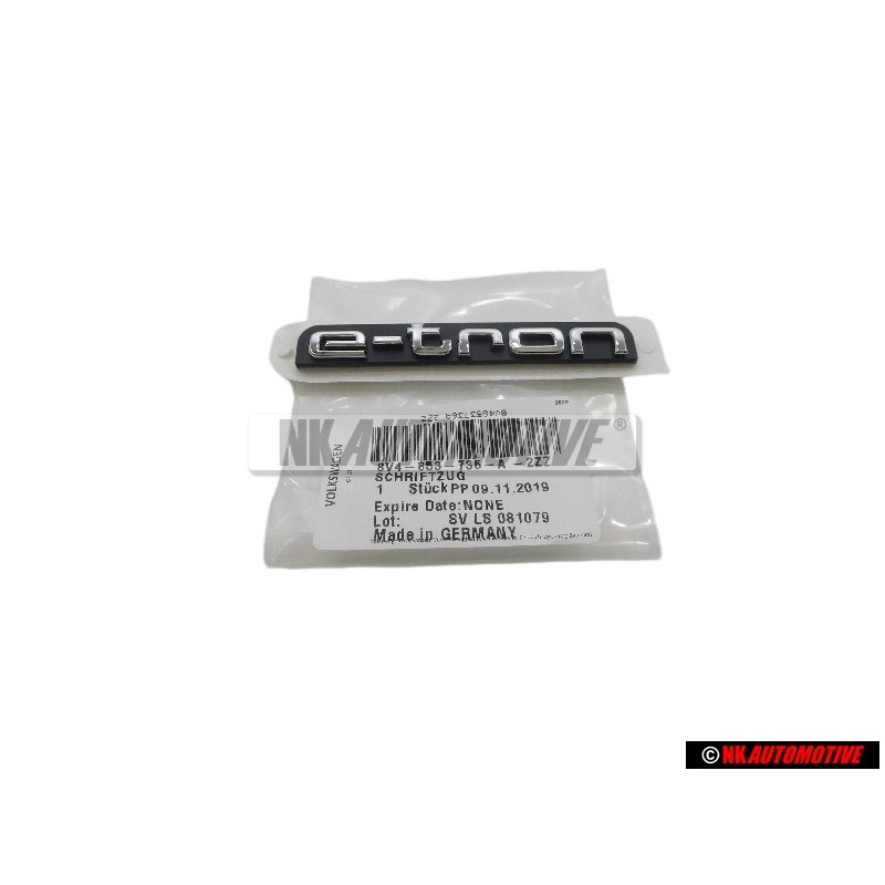 Audi Original E-TRON Frente Rotulo Insignia Emblema - 8V4853736A 2ZZ
