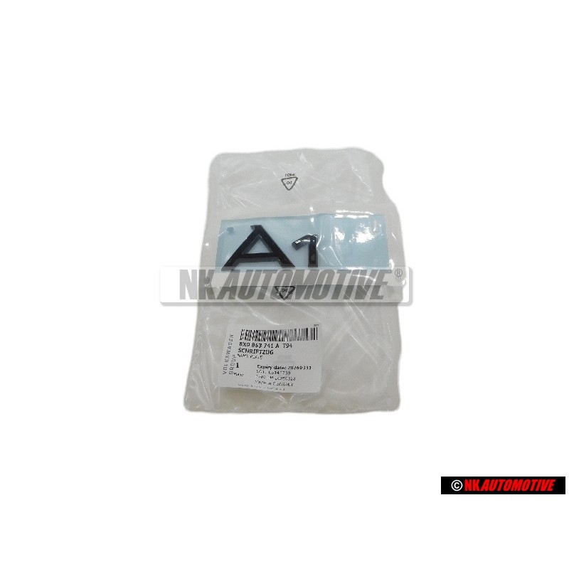 Audi Original A1 Trasero Rotulo Insignia Emblema Negro - 8X0853741A T94