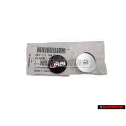 Audi Original R8 Palanca De Cambio Emblema Negro Cromo Rojo - 420711144D