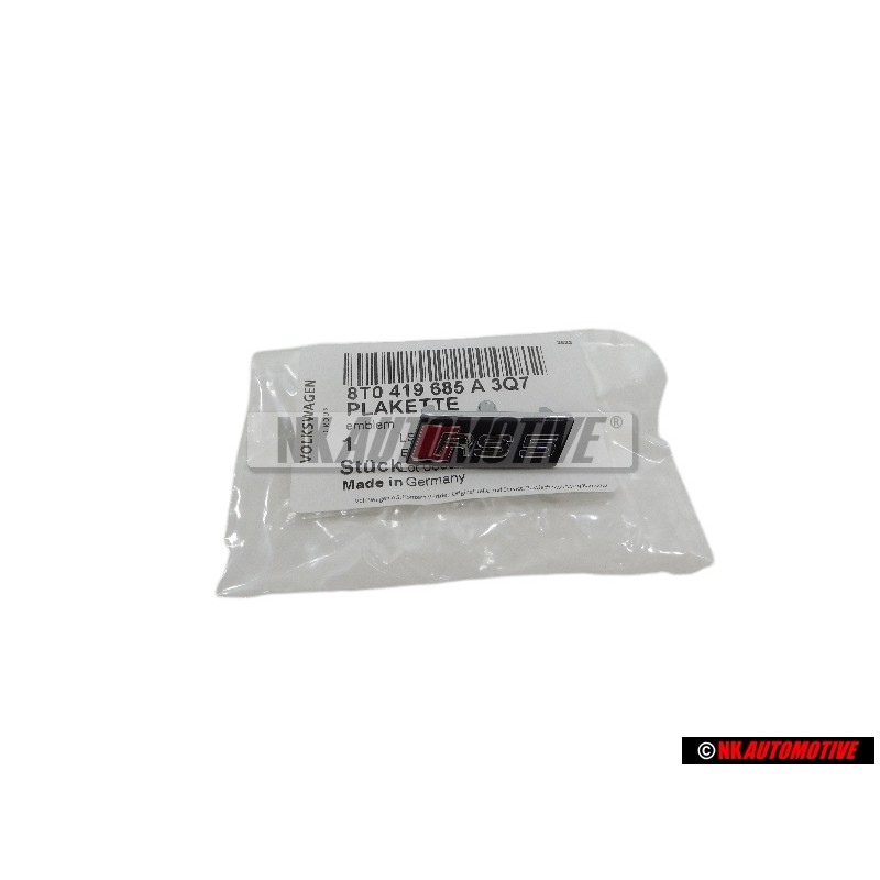 Audi Original RS5 Volante Rotulo Insignia Emblema - 8T0419685A 3Q7