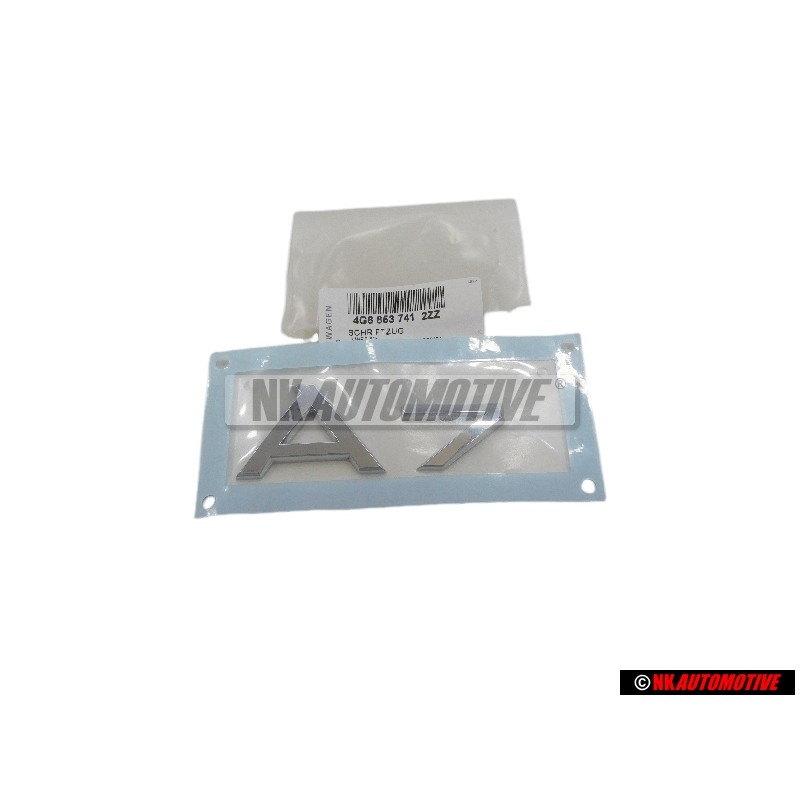 Audi Original A7 Trasero Rotulo Insignia Emblema Cromo - 4G8853741 2ZZ