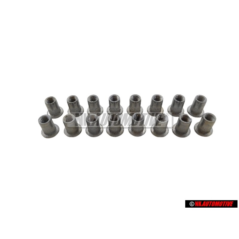 16x VW Original Tuerca Remache Ciego - N 90786801