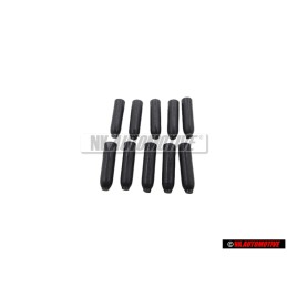 10x VW Original Capuchon Negro Satinado - 311867649 01C
