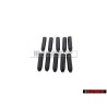 10x VW Original Capuchon Negro Satinado - 311867649 01C
