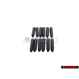 12x VW Original Capuchon Negro Satinado - 311867649 01C