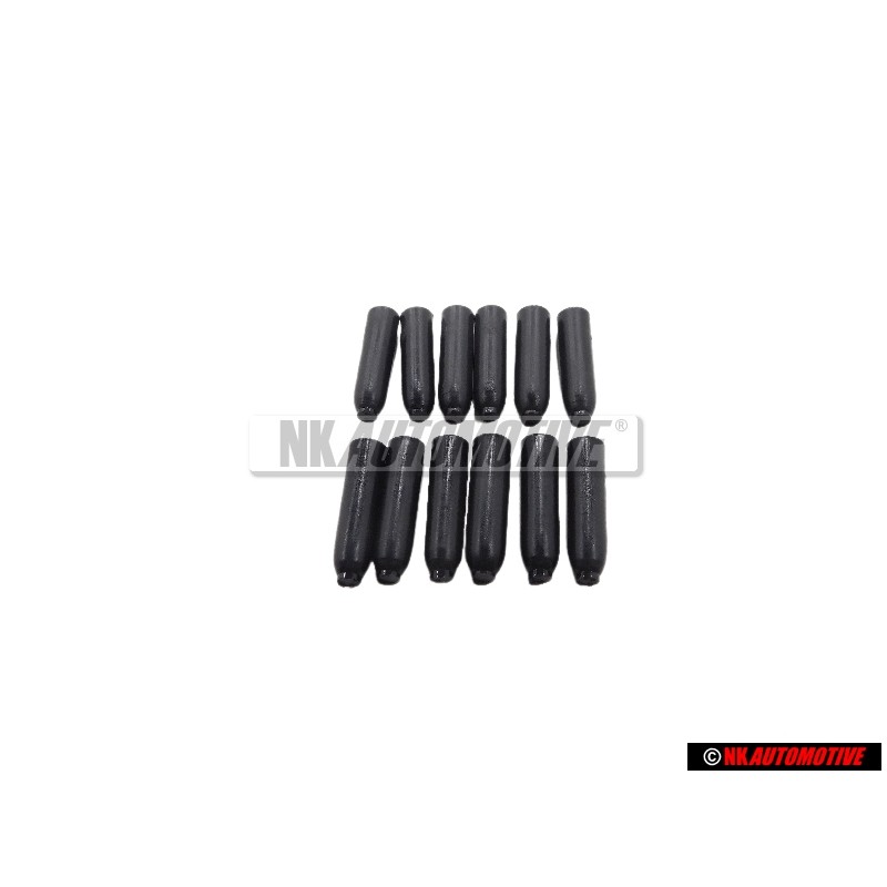 12x VW Original Capuchon Negro Satinado - 311867649 01C
